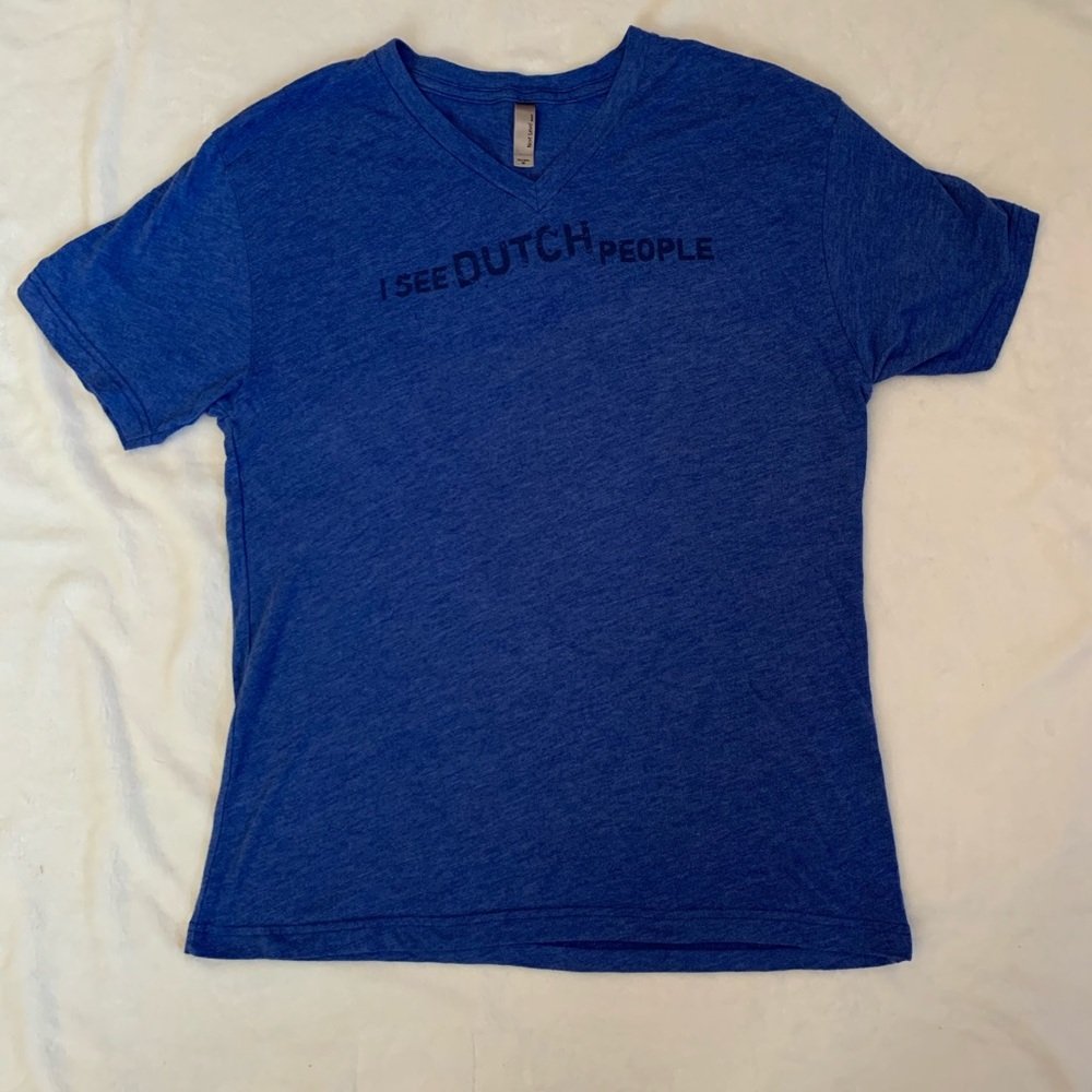 Blue v neck Dutch bro’s t short sleeve
